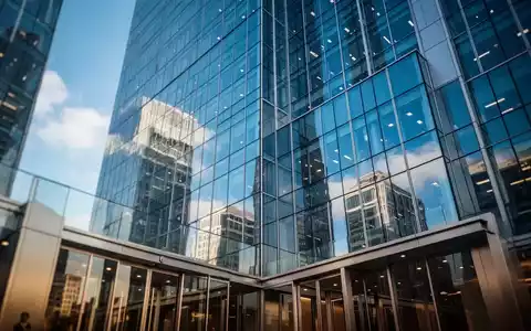 Modernes Bürogebäude im Finanzviertel bei strahlend blauem Himmel - Foto: über boerse-global.de