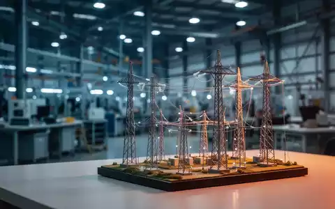 Symbolbild für Industriestrom: Elektrische Infrastruktur vor einem unscharfen Hintergrund einer Fabrikhalle. - Foto: über boerse-global.de