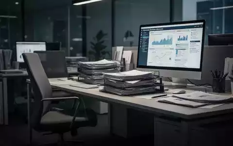 Ein unbesetzter Büroarbeitsplatz in einer modernen Büroumgebung, der die Belastung durch Personalmangel symbolisiert. - Foto: über boerse-global.de