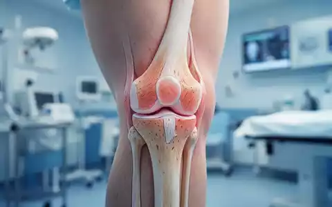 Nahaufnahme eines menschlichen Kniegelenks in einem klinischen Umfeld als Symbol für moderne arthrose-behandlungen. - Foto: über boerse-global.de