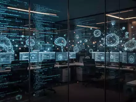 Abstrakte Darstellung von digitalem Schadcode und neuronalen Netzwerken in einer modernen Cybersicherheitsumgebung. - Foto: über boerse-global.de
