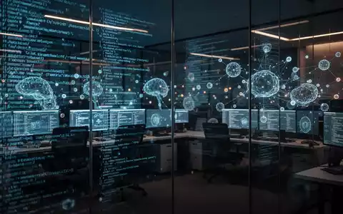 Abstrakte Darstellung von digitalem Schadcode und neuronalen Netzwerken in einer modernen Cybersicherheitsumgebung. - Foto: über boerse-global.de