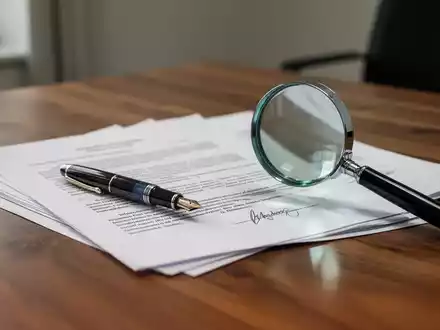 Rechtliche Dokumente und ein Füllfederhalter auf einem Schreibtisch als Symbol für eine Nachlassabwicklung. - Foto: über boerse-global.de