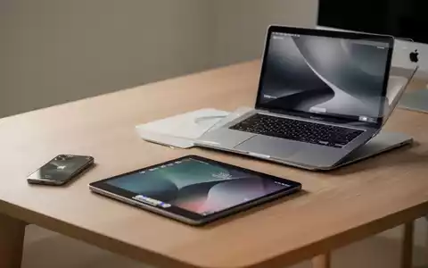Ein iPhone, ein iPad Pro und ein MacBook auf einem Schreibtisch als Symbol für die Hardware-Kompatibilität von Apple Siri AI. - Foto: über boerse-global.de