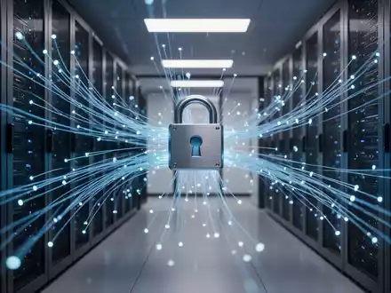 Hochmoderner digitaler Gateway in einem Serverraum für sichere KI-Datenprüfung im Unternehmen. - Foto: über boerse-global.de