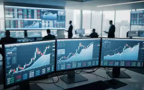 Abstrakte Finanzmarktdaten und Börsencharts in einer modernen Handelsumgebung. - Foto: über boerse-global.de