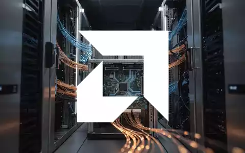 Abstrakte Darstellung von Hochleistungs-Rechenzentren und Halbleitertechnologie mit blauen und bernsteinfarbenen Lichtakzenten. - Foto: über boerse-global.de