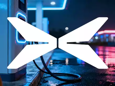 Moderne E-Auto-Ladestation bei Nacht mit futuristischer Beleuchtung und Fokus auf effiziente Energietechnologie. - Foto: über boerse-global.de
