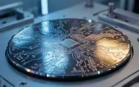 Hochmoderne Silizium-Wafer in einer Chip-Produktionsanlage bei bläulicher Beleuchtung. - Foto: über boerse-global.de