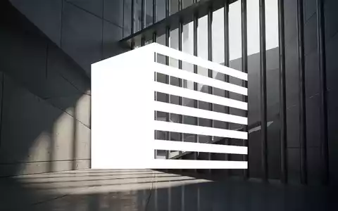 Abstrakte architektonische Darstellung eines modernen Gebäudekomplexes mit klaren Linien und Lichtspiel. - Foto: über boerse-global.de