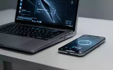 Laptop und Smartphone nebeneinander auf einem Schreibtisch, symbolisieren Systemleistungsoptimierung. - Foto: über boerse-global.de