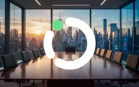 Ein moderner, minimalistischer Konferenzraum in einem Bürogebäude bei goldenem Licht mit Blick auf eine Stadt. - Foto: über boerse-global.de
