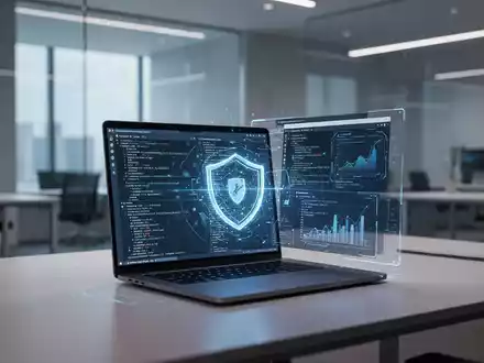 Moderner BĂŒroarbeitsplatz mit digitaler OberflĂ€che fĂŒr souverĂ€ne Softwareentwicklung. - Foto: ĂŒber boerse-global.de