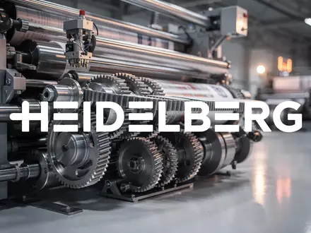 Moderne industrielle Druckmaschinen in einer hochpräzisen Fertigungshalle bei atmosphärischer Beleuchtung. - Foto: über boerse-global.de