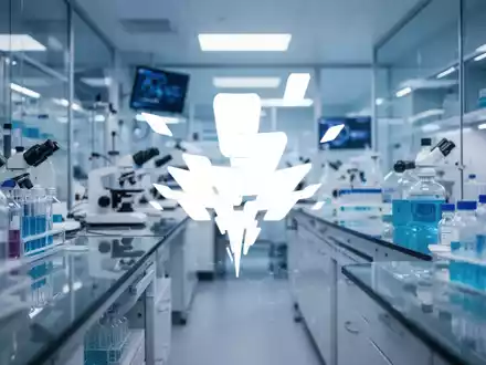 Abstrakte Darstellung eines modernen biotechnologischen Labors mit Fokus auf Innovation und Präzision. - Foto: über boerse-global.de