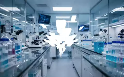 Abstrakte Darstellung eines modernen biotechnologischen Labors mit Fokus auf Innovation und Präzision. - Foto: über boerse-global.de