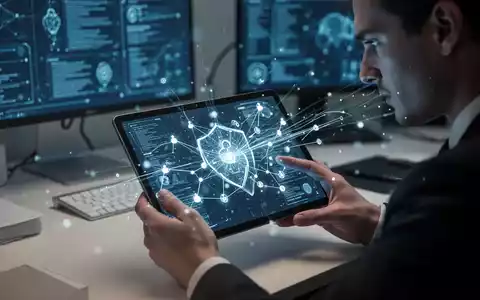 Person an einem Tablet in einem modernen, digital geprägten Arbeitsumfeld mit Fokus auf Informationssicherheit und Daten. - Foto: über boerse-global.de