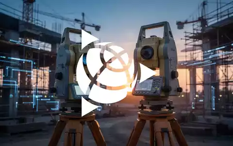 Moderne Vermessungstechnik auf einer Baustelle bei Sonnenuntergang als Symbol für Infrastrukturentwicklung. - Foto: über boerse-global.de