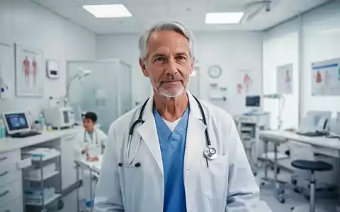 Eine Person mittleren Alters in einer hellen, modernen medizinischen Umgebung, die einen gesunden Lebensstil symbolisiert. - Foto: über boerse-global.de