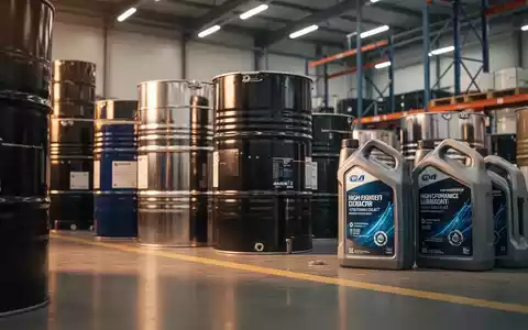 Industrielle Ölfässer und Schmiermittelbehälter in einem modernen Lagerhaus - Foto: über boerse-global.de