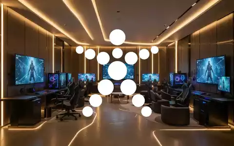 Modernes, elegantes Ambiente in einer Gaming- und Unterhaltungslounge mit atmosphärischer Beleuchtung - Foto: über boerse-global.de