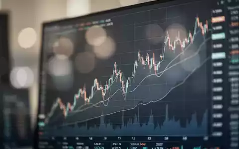 Abstrakte Finanzgrafik auf einem Börsenmonitor mit Fokus auf Marktbewegungen - Foto: über boerse-global.de