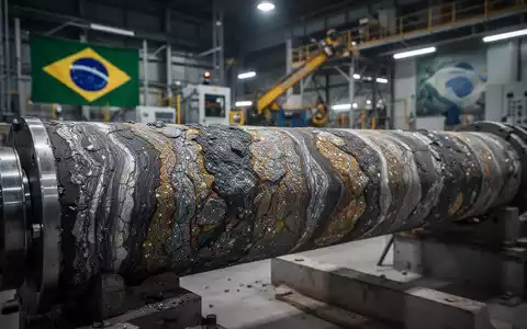 Geologische Gesteinsprobe mit Seltenerdmineralien in einem modernen Labor. - Foto: über boerse-global.de