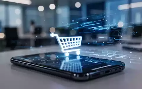 Modernes Smartphone mit digitalem Interface für Online-Handel und KI-gestützte Einkaufsprozesse. - Foto: über boerse-global.de