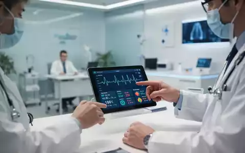 Ein Arzt bespricht an einem Tablet medizinische Daten zur Herzgesundheit und Ernährung in einer modernen Praxis. - Foto: über boerse-global.de
