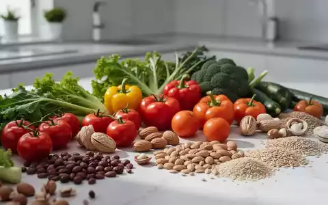 Nahaufnahme von frischem Gemüse, Nüssen und Getreide als Symbol für eine antientzündliche Ernährung. - Foto: über boerse-global.de