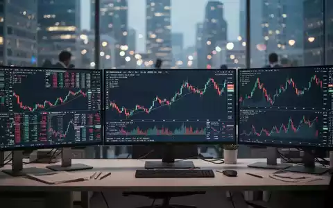 Moderne Finanz-Monitore mit steigenden Börsenkursen und Chartanalysen in einem professionellen Büro. - Foto: über boerse-global.de