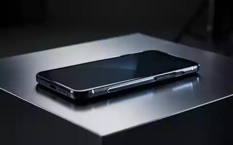 Schlanke, moderne Smartphone-Silhouette auf metallischer OberflĂ€che, symbolisiert fortschrittliche Mobiltechnologie und Marktstrategie. - Foto: ĂŒber boerse-global.de
