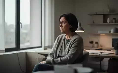 Eine nachdenklich wirkende Person sitzt allein in einem modernen Raum und blickt aus dem Fenster, symbolisch für psychische Belastung. - Foto: über boerse-global.de