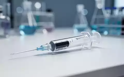 Eine medizinische Spritze auf einem sterilen Labortisch als Symbol für moderne GLP-1-Rezeptor-Agonisten. - Foto: über boerse-global.de