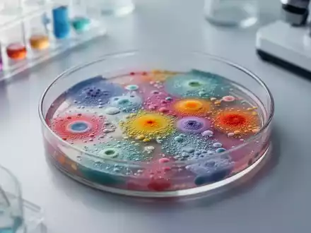Laboraufnahme einer mikrobiologischen Probe in einer Petrischale als Symbol für moderne Mikrobiom-Forschung. - Foto: über boerse-global.de
