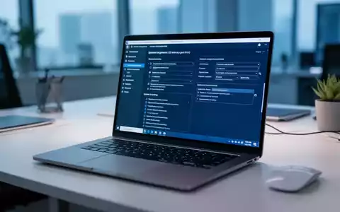 Ein modernes Laptop auf einem Büroschreibtisch zeigt komplexe Systemverwaltungseinstellungen. - Foto: über boerse-global.de