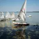 Auch am Plattensee bleiben die Segelboote unbenutzbar am Ufer stecken.  - Bild: Gregor Fischer/dpa