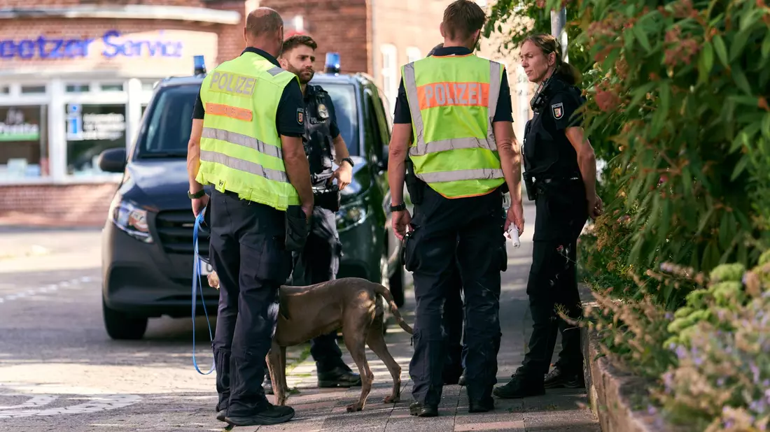 Zahlreiche Einsatzkräfte und auch Hunde waren an der Suche beteiligt. - Bild: Marcus Golejewski/dpa