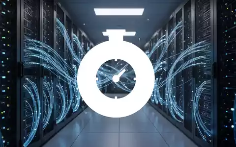 Moderne Serverinfrastruktur in einem Rechenzentrum mit blau leuchtenden Glasfaserkabeln. - Foto: über boerse-global.de
