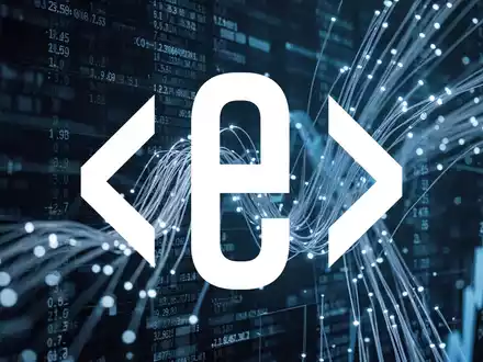 Abstrakte Darstellung der IT-Branche mit gedimmten digitalen Datenströmen und kühler Lichtstimmung. - Foto: über boerse-global.de
