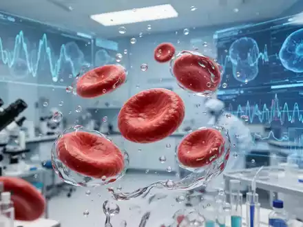 Hochauflösende digitale Visualisierung von Immunzellen in einer medizinischen Laborumgebung für die Zellanalyse. - Foto: über boerse-global.de