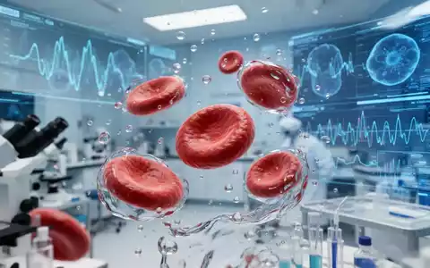 Hochauflösende digitale Visualisierung von Immunzellen in einer medizinischen Laborumgebung für die Zellanalyse. - Foto: über boerse-global.de