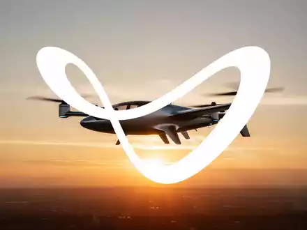 Abstrakte Darstellung eines modernen Luftfahrzeugs bei Sonnenaufgang als Symbol für die Luftfahrtindustrie. - Foto: über boerse-global.de