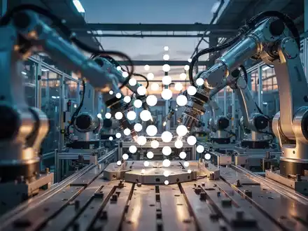 Abstrakte Darstellung einer modernen Industrieanlage mit Fokus auf Hochtechnologie und Investitionspotenzial. - Foto: über boerse-global.de
