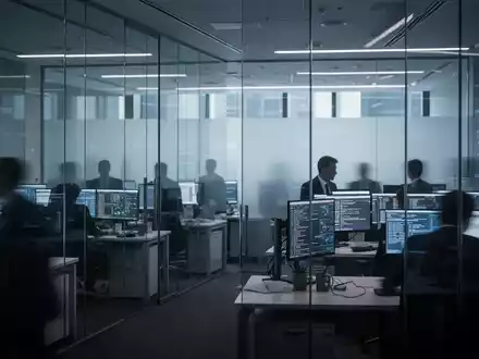 Moderne Büroarbeitsplätze in einer bayerischen Behörde mit Computerbildschirmen und digitaler Infrastruktur. - Foto: über boerse-global.de