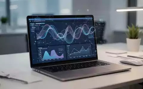 Ein moderner Büroarbeitsplatz mit Laptop, der die Herausforderungen bei der Vermittlung von KI-Richtlinien symbolisiert. - Foto: über boerse-global.de