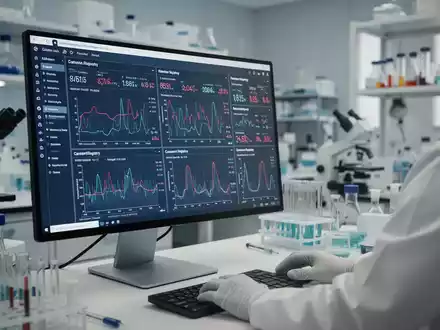 Ein moderner Computerbildschirm zeigt komplexe medizinische Statistiken und Datenanalysen zur Gesundheitsforschung. - Foto: über boerse-global.de
