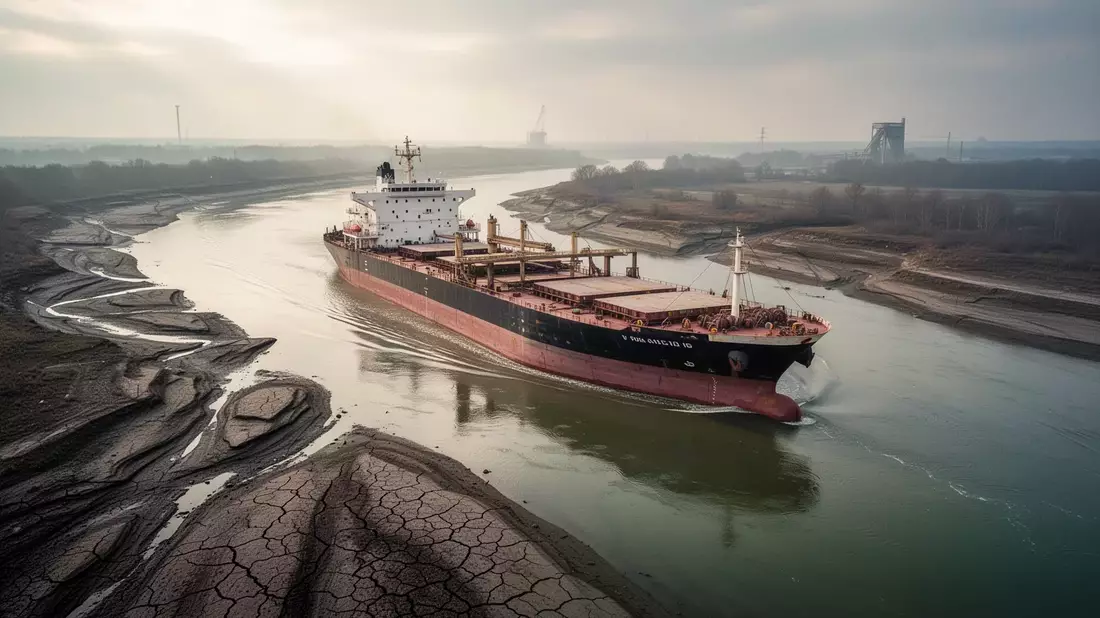 Rhein-Niedrigwasser: Bund erwägt Lkw-Fahrverbot-Ausnahme als Krisenmaßnahme