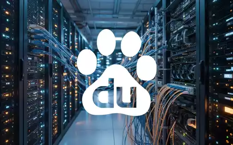 Abstraktes Bild eines modernen Rechenzentrums mit leuchtenden Server-Racks, das technologische Innovation symbolisiert. - Foto: über boerse-global.de