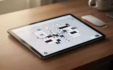 Ein modernes Tablet mit einem digitalen Logikrätsel auf einem aufgeräumten Schreibtisch. - Foto: über boerse-global.de